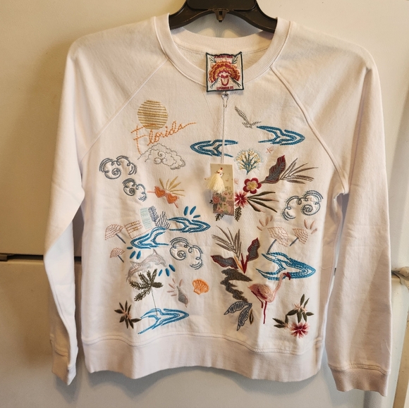 Johnny Was Tops - Johnny Was Florida Sweatshirt S New